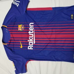 Nike Blue and Red Soccer Jersey